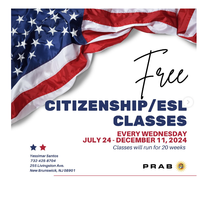 Citizenship/ESL Classes Free!